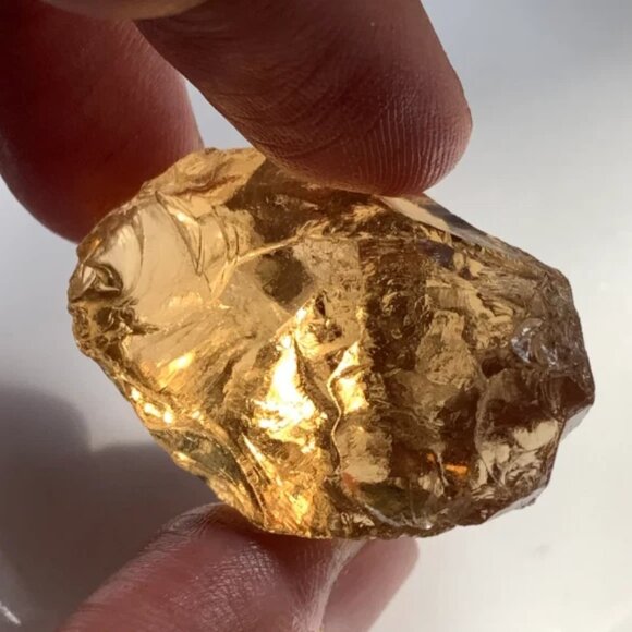 Sundance $148 NEW CITRINE NOVEMBER BIRTHDAY Sterling Silver Pendant 18" Necklace - Picture 10 of 11